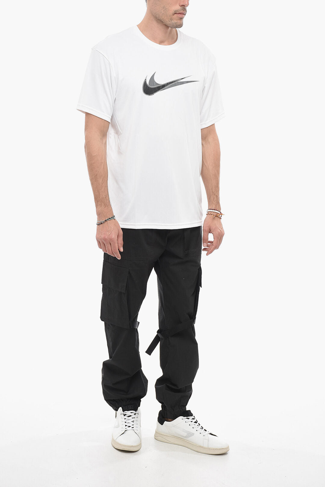 SWIM T-Shirt STACKED SWOOSH with Logo