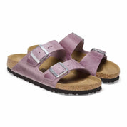 Women's Arizona Oiled Leather Sandal In Lavendar