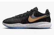 Men's Nike LeBron XX DJ5423-003 Sneaker US 8.5 Black Gold Running Shoes RHS2512