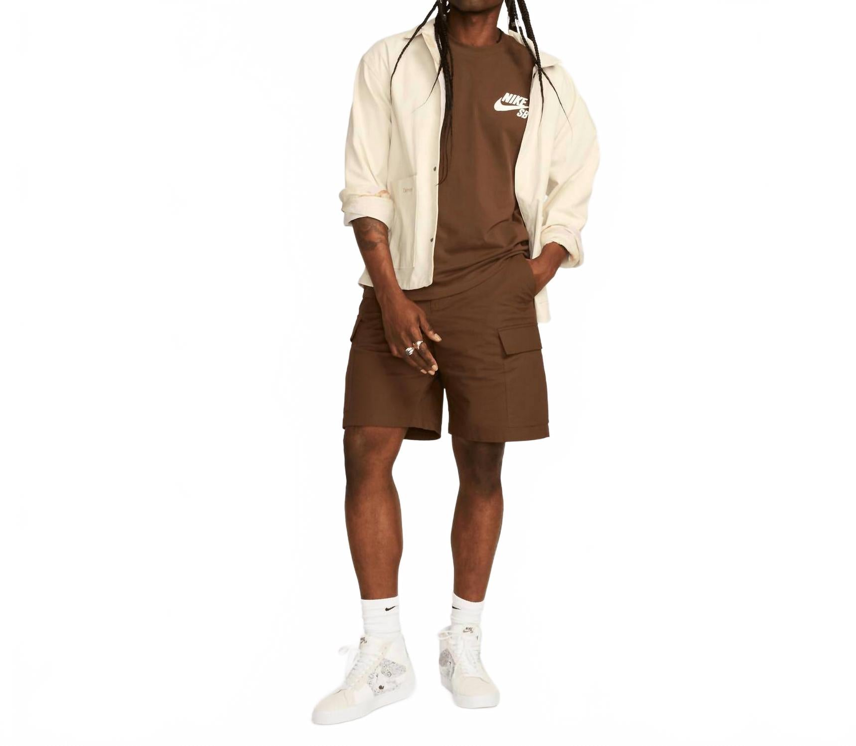 Men's Sb Logo Skate Shirt In Cacao Wow