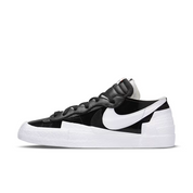 Men's Nike Blazer Low x Sacai DM6443-001 11 Black Patent Leather Shoes GBNC205