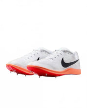 Unisex Zoom Rival Distance Track Shoes In White/obsidian-Bright Crimson