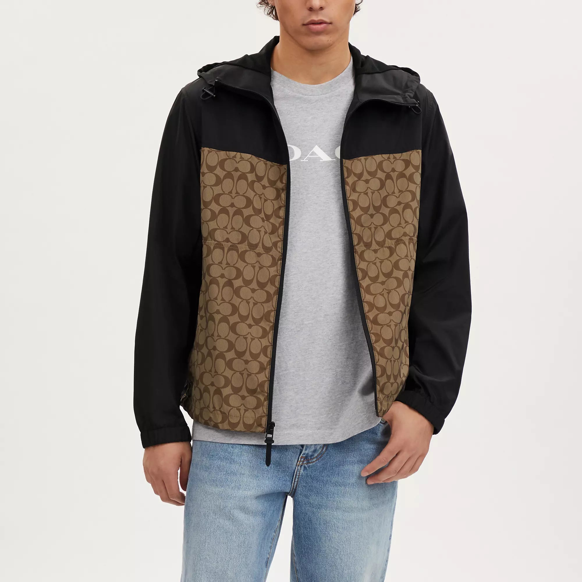 Coach Outlet Signature Full Zip Windbreaker