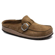 Unisex Buckley Suede Leather Clogs In Tea