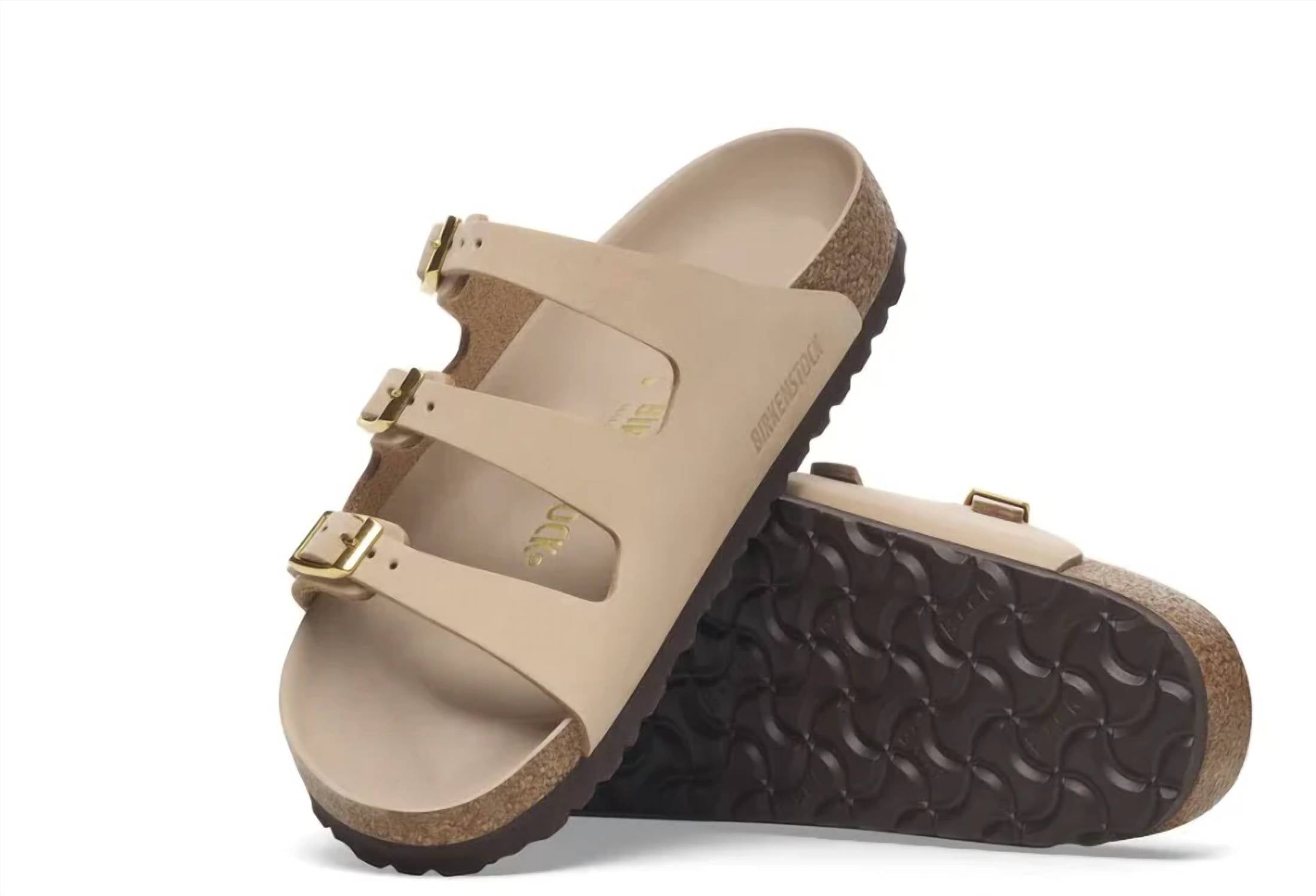 Women's Florida Nubuck Leather Sandals In Sandcastle