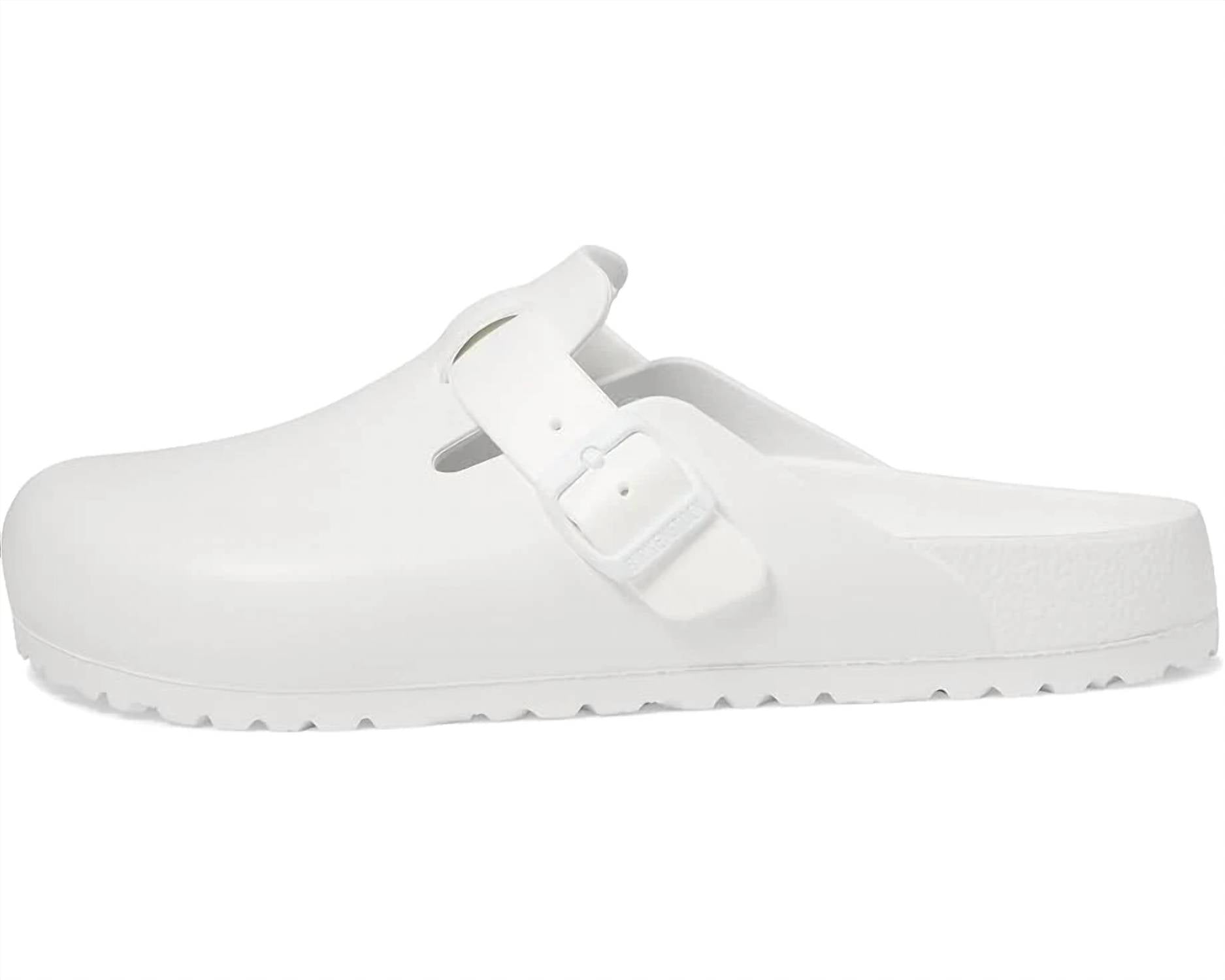 Women's Boston Eva Narrow Clogs In White