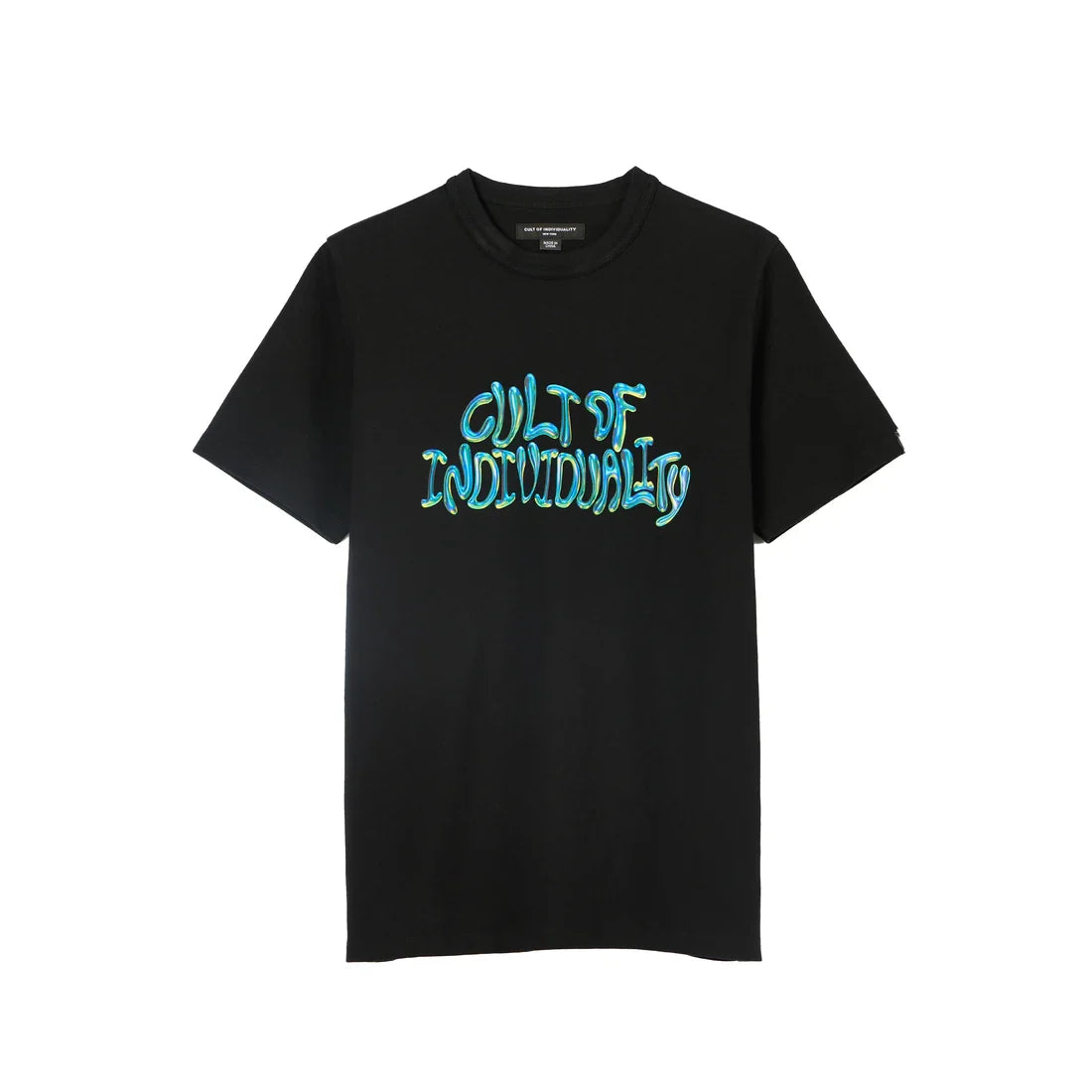 Cult of Individuality Heavyweight Men's T-Shirt - "Bubble Logo" - Black