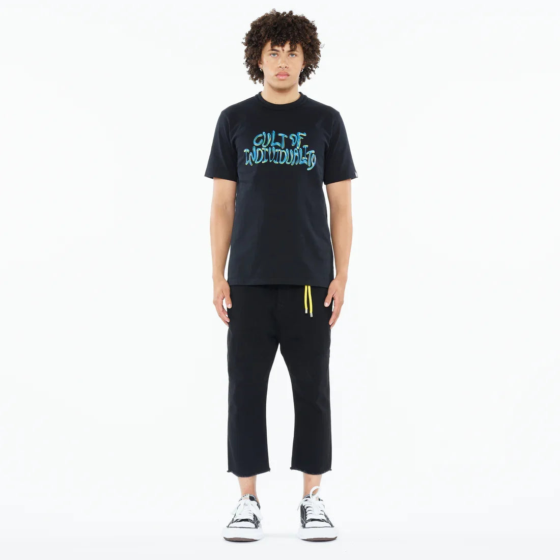 Cult of Individuality Heavyweight Men's T-Shirt - "Bubble Logo" - Black