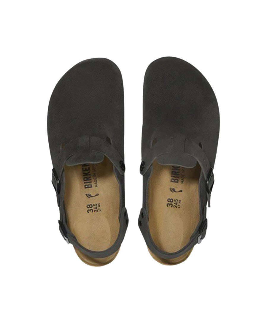 Classic Black Tokio Clogs With Adjustable Strap