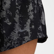 Women's Nike One Dri-Fit Shorts Black Printed Lined High-Waist Performance APP1438