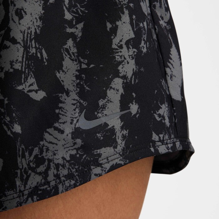 Women's Nike One Dri-Fit Shorts Black Printed Lined High-Waist Performance APP1438