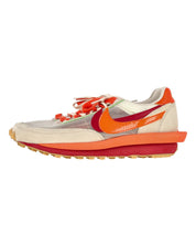 Nike LD Waffle x Sacai x CLOT Kiss of Death Sneakers in Orange and Beige Nylon