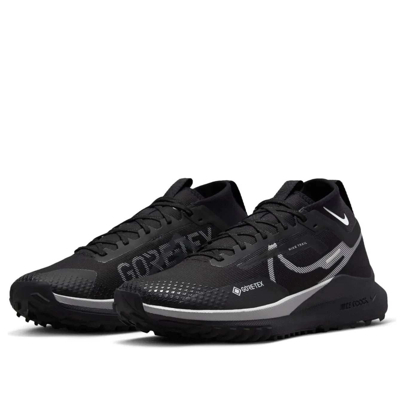 Men's Nike React Pegasus Trail 4 DJ7926-001 Sneaker Black Gore-Tex Running Shoes