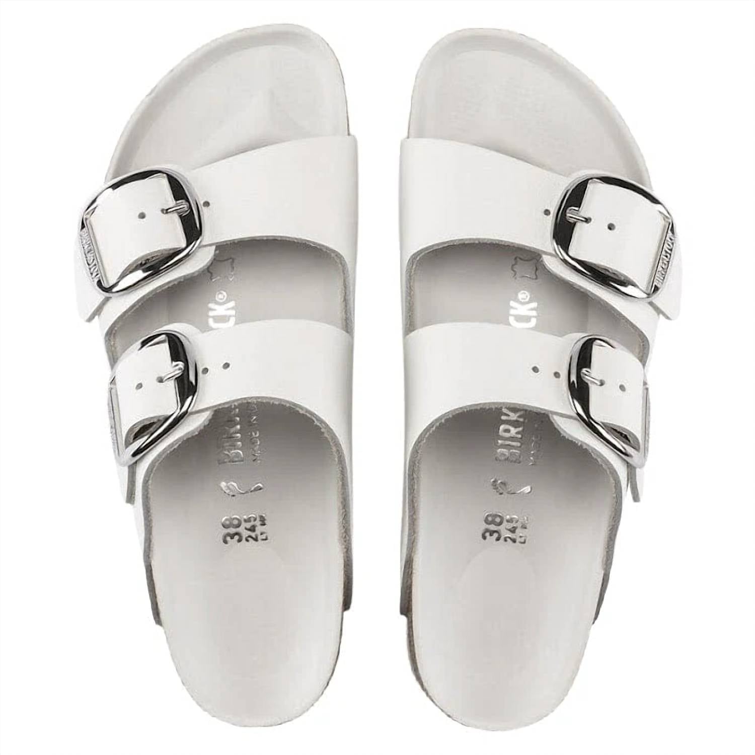 Women's Arizona Big Buckle Sandals In White