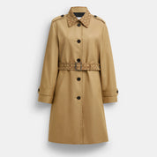 Coach Outlet Trench With Signature Piping