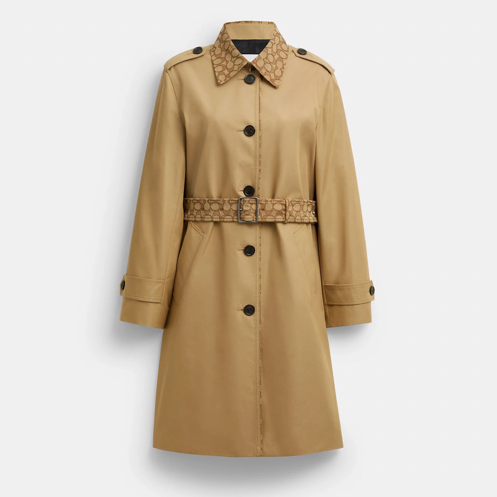 Coach Outlet Trench With Signature Piping