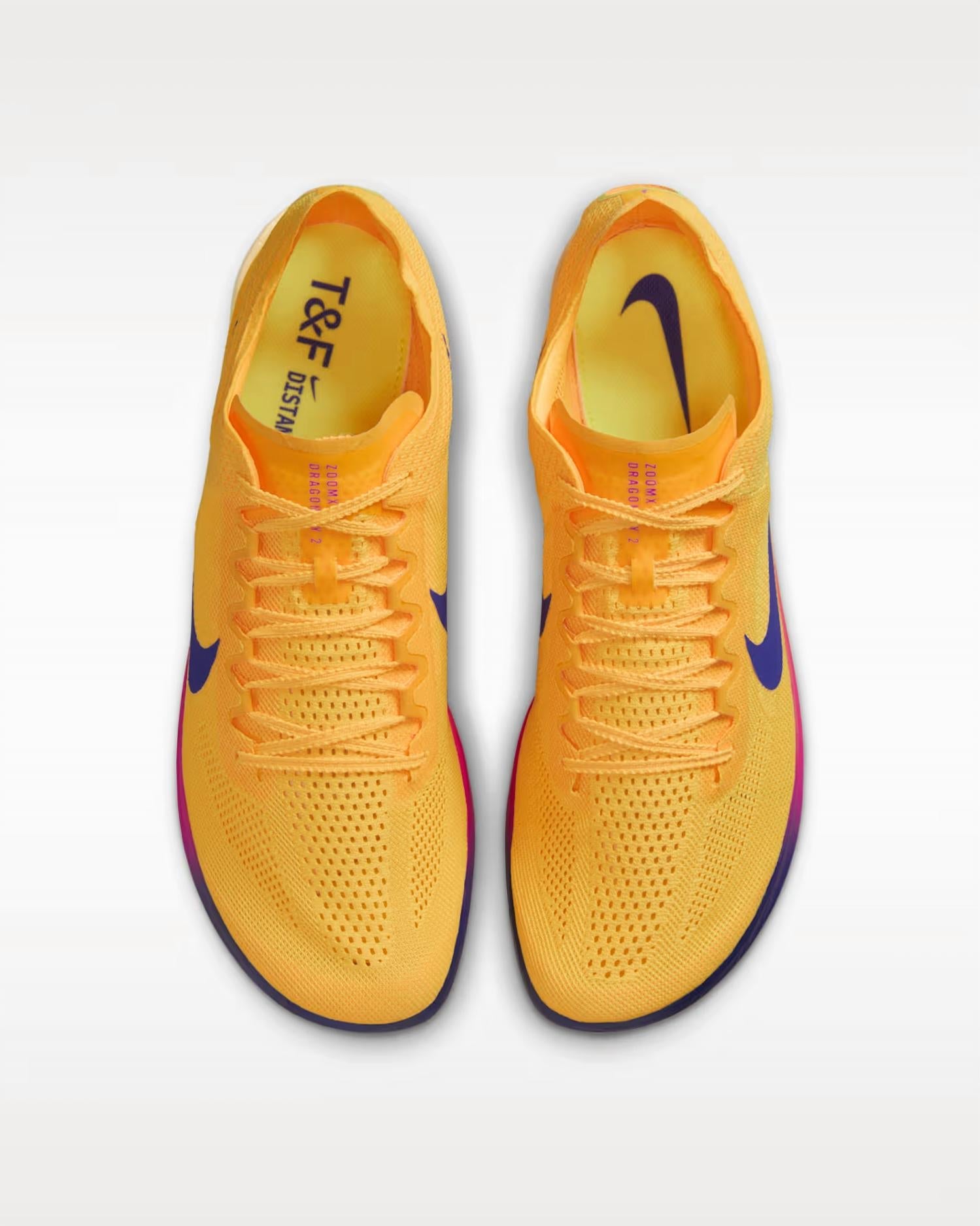 Women's Zoomx Dragonfly 2 Spikes In Citron Pulse/vivid Purple/indigo Burst
