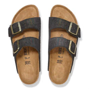 Women's Arizona Sandal In Black Suede Shimmering