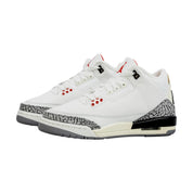 Grade-School Nike Air Jordan 3 Retro Summit White / Fire Red - Black DM0967-100