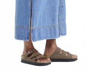 Women's Papillio Vegan Florida Flex Platform Sandals In Mocha