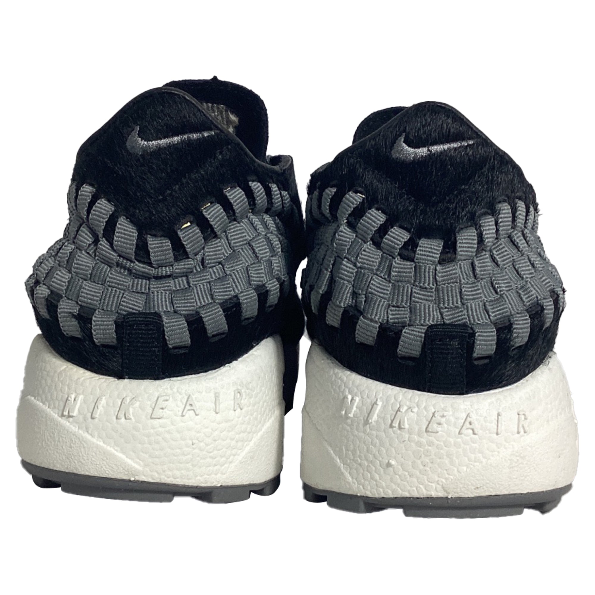 Nike Air Footscape Woven Sneakers in Black Pony Hair