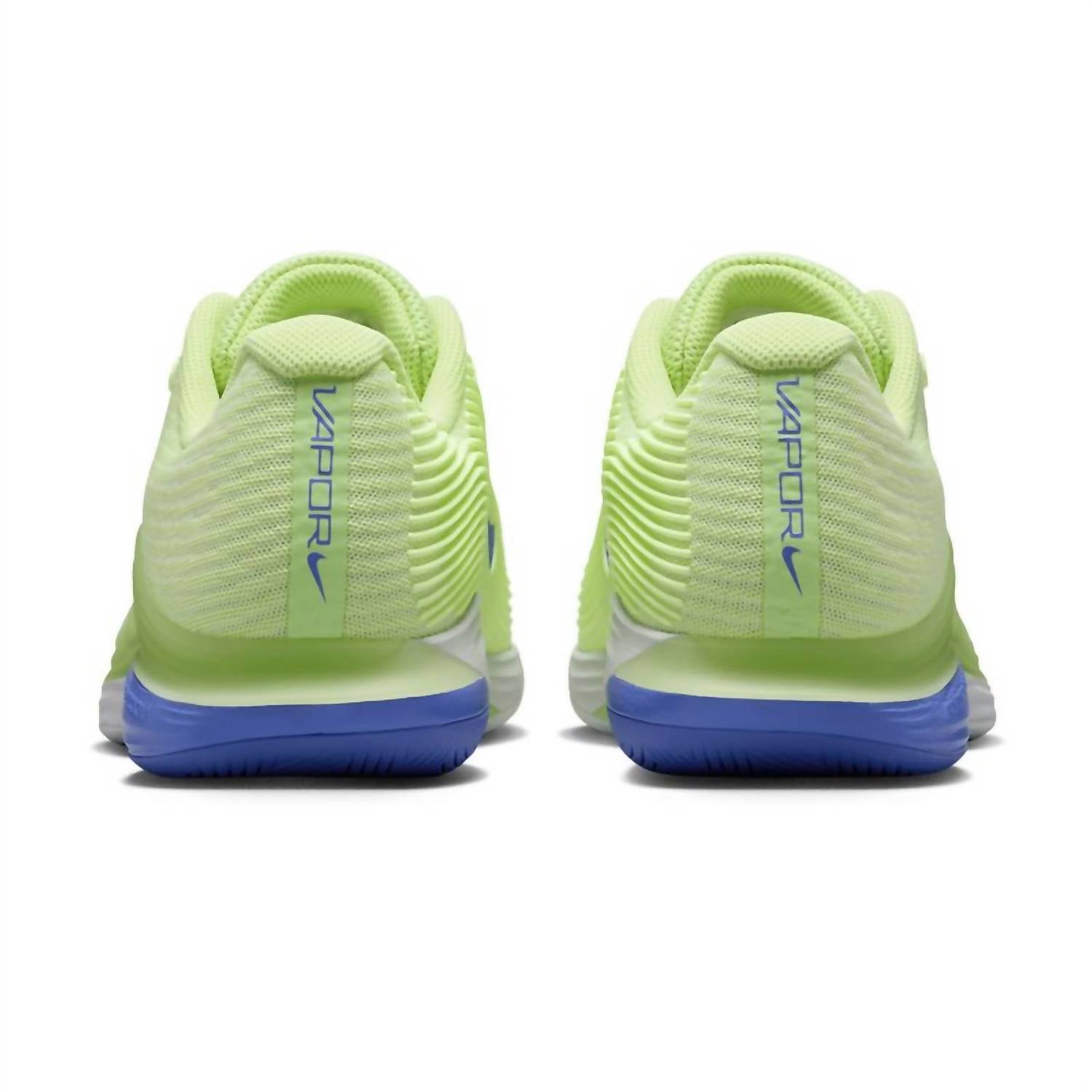 Women's Zoom Vapor 12 Hard Court Tennis Shoes In Light Liquid Lime/sapphire-White