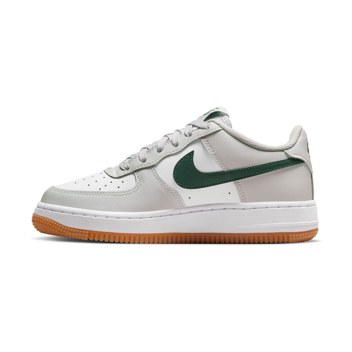 Kids Nike Air Force 1 'Photon Dust Fir Gum White' Big ' Shoes