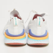 Nike Epic React White Knit Fabric Low Top Sneakers
