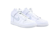Nike Dunk High Top Sneakers in White Pure Platinum Leather