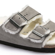 Women's Arizona Fur Shearling Sandal In Stone