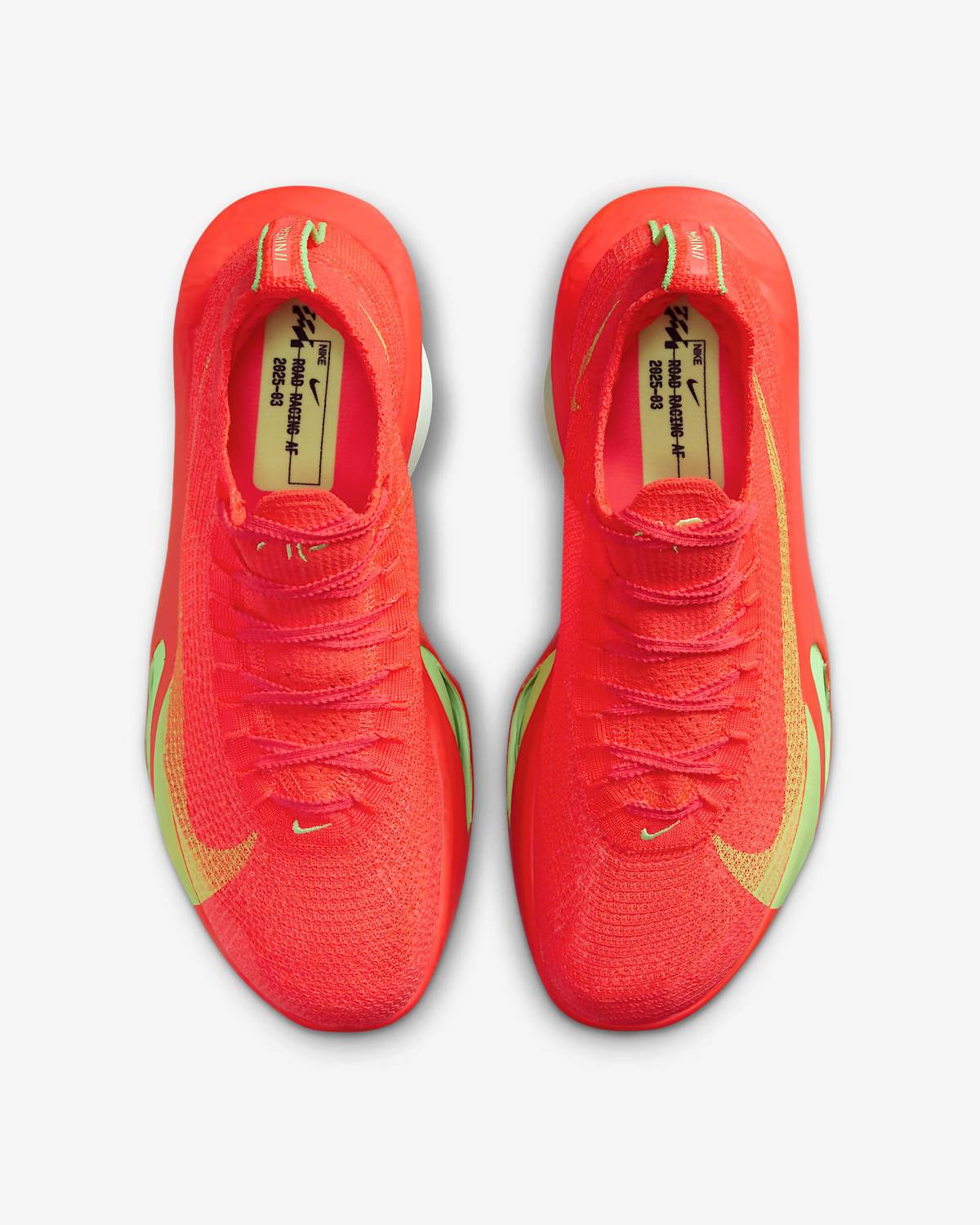 Men's Air Zoom Alphafly Next% 3 Road Racing Shoes In Bright Crimson/lime Blast/mint Foam/cave Purple