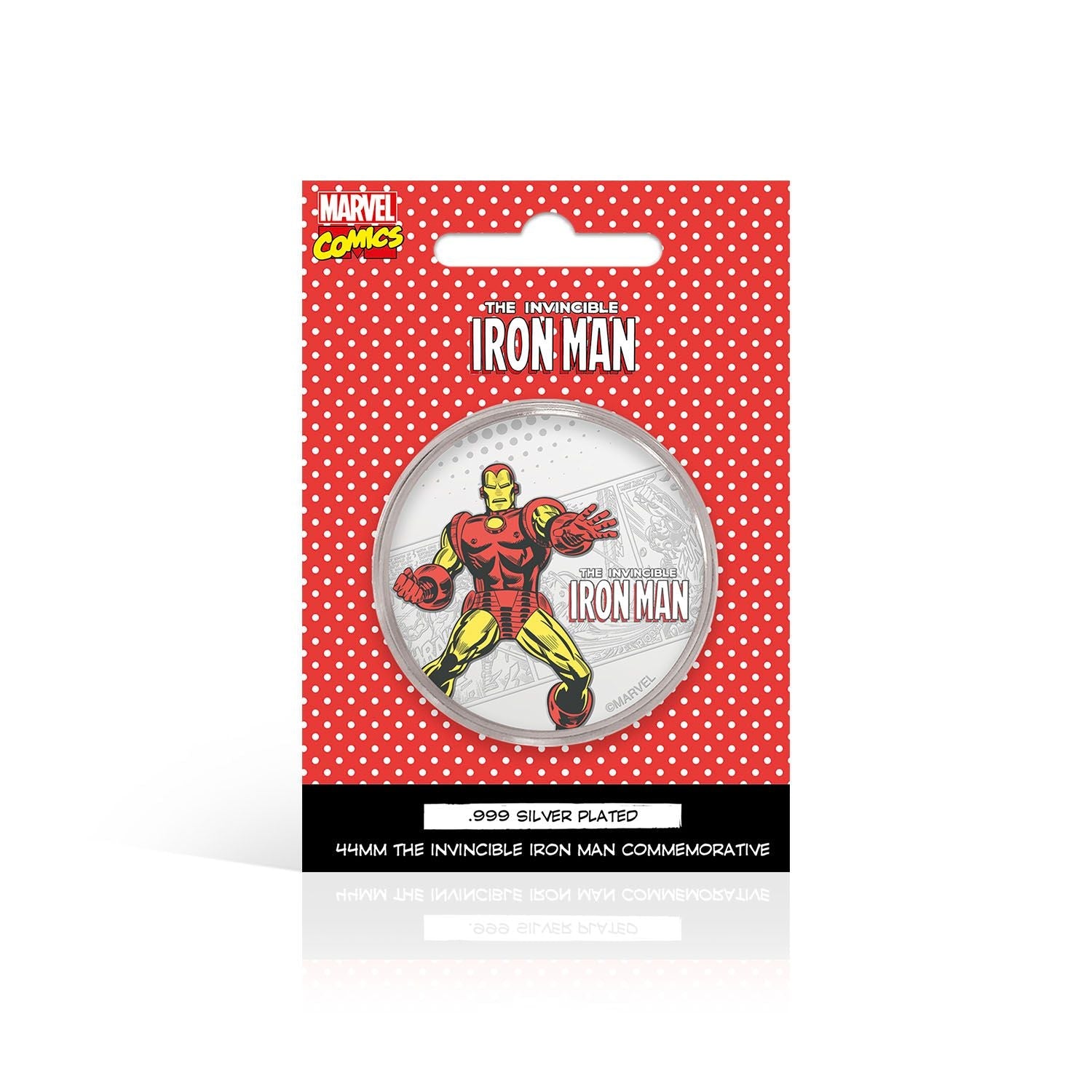 Fanattik Marvel Limited Edition .999 Silver Plated Iron Man Collectible Coin