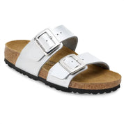Women's Sydney Cushion Buckle Sandal In Silver