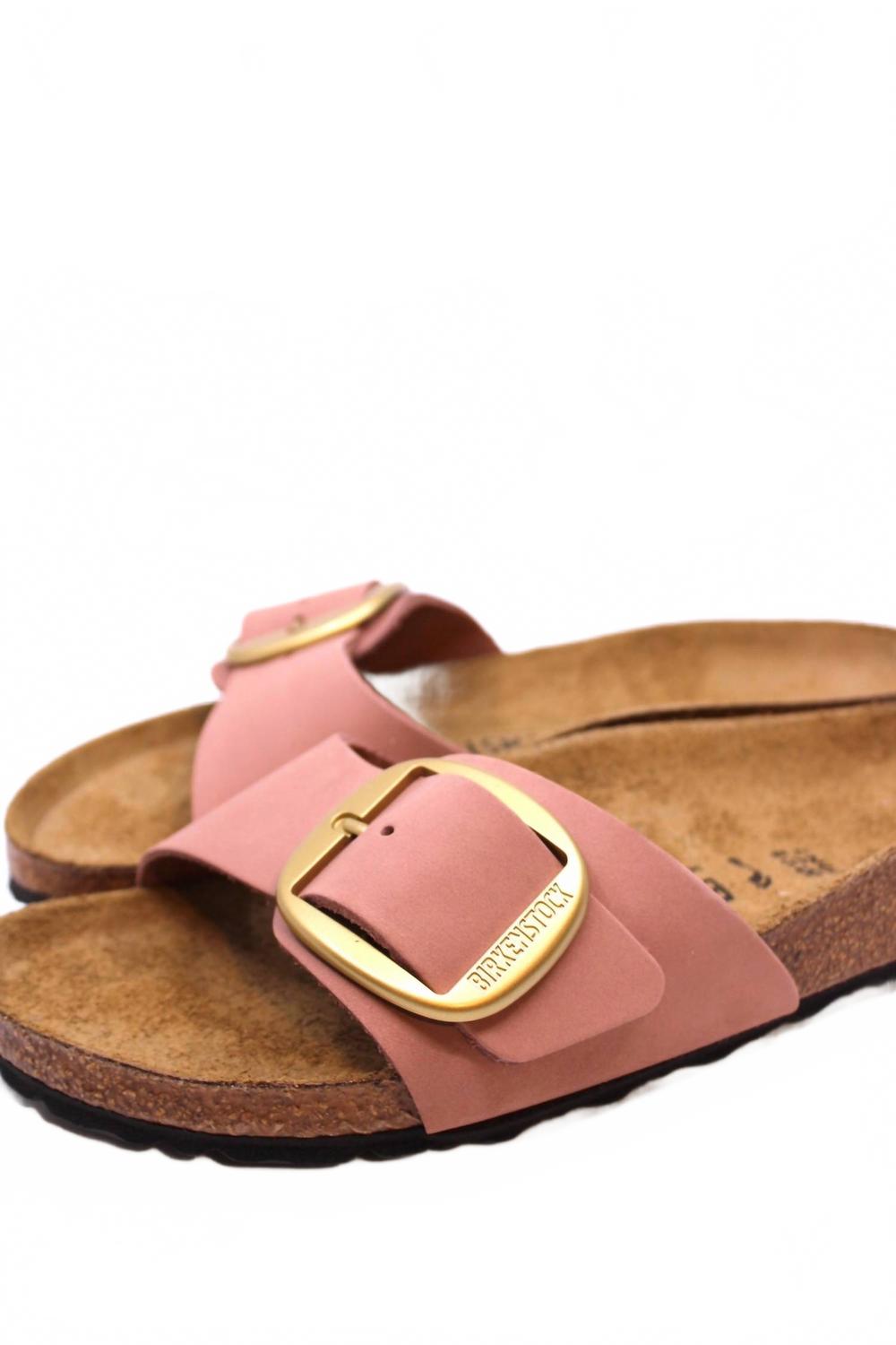 Women's Madrid Big Buckle Narrow Sandal In Old Rose