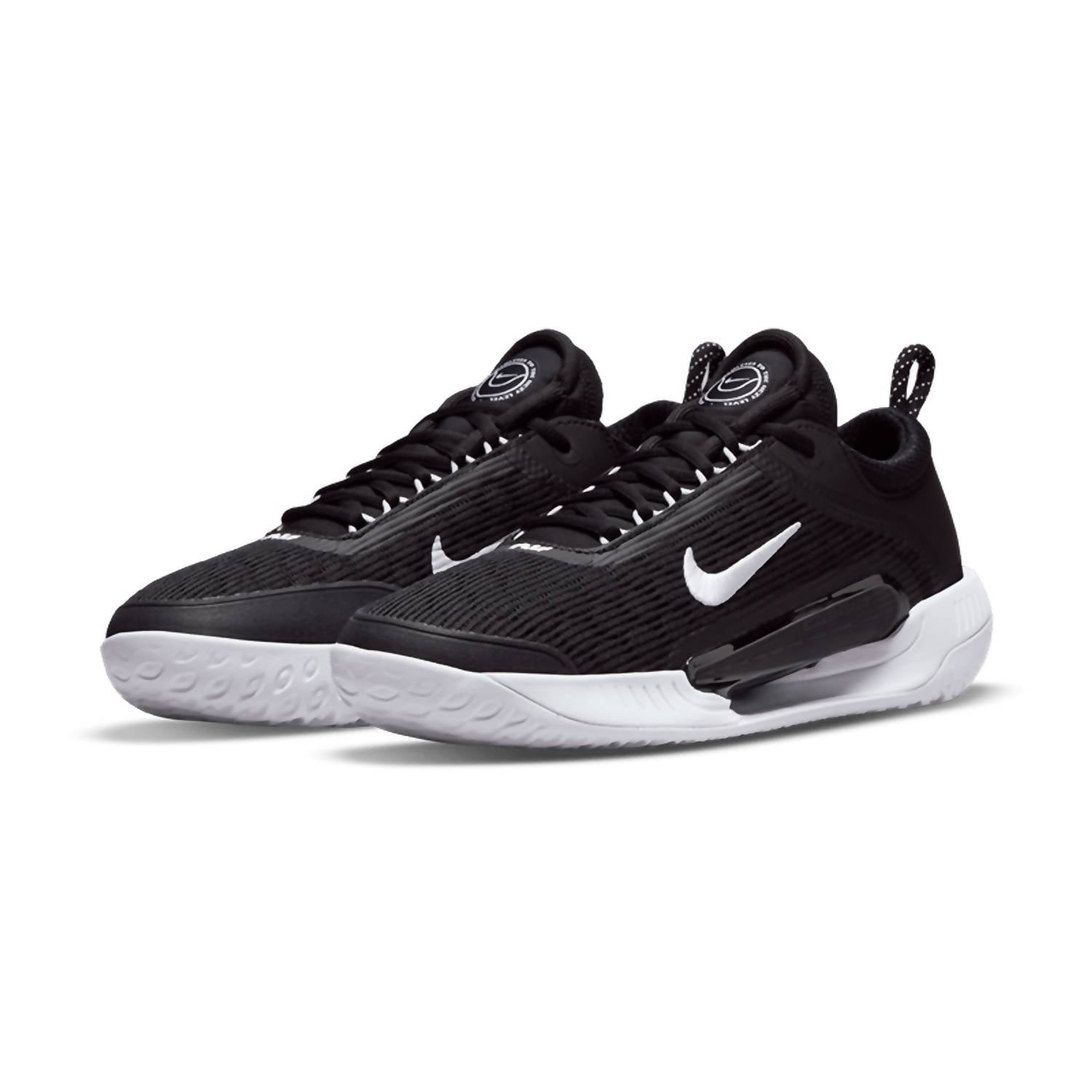 Men's Zoom Court Next Hard Court Tennis Shoes In Black/white