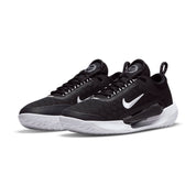 Men's Zoom Court Next Hard Court Tennis Shoes In Black/white
