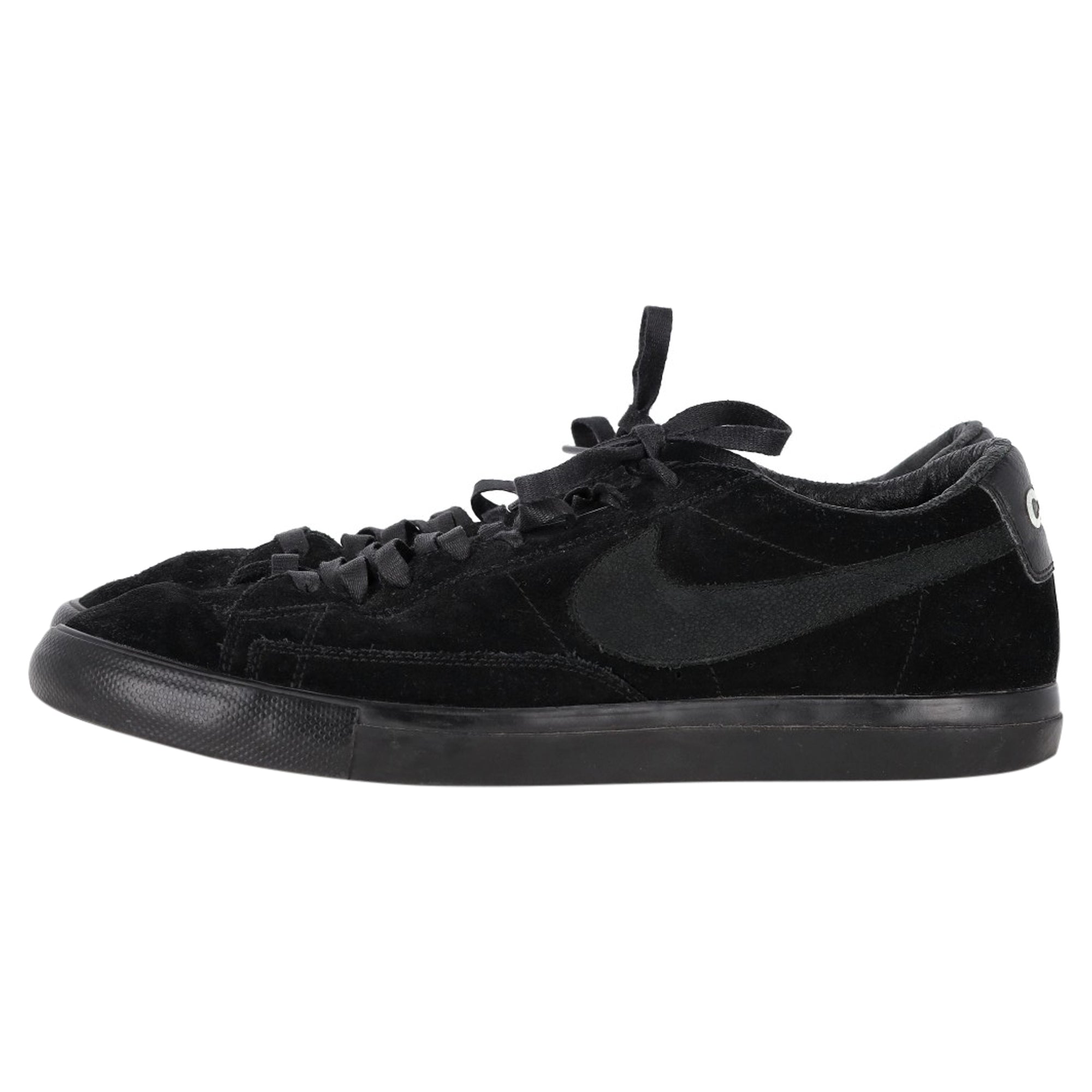 Nike x COMME des GARCONS Blazer Low Top Sneakers in Black Suede