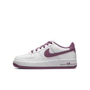 Nike Air Force 1 Low DH9600-101 Sneakers Boys White Mauve Leather Low Top Shoes