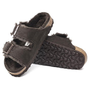 Women's Arizona Shearling Suede Sandal In Mocha