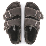 Women's Arizona Shearling Suede Sandal In Mocha