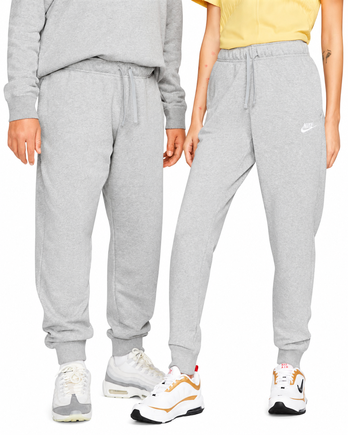 Women's Nike Sportswear Club Fleece Dark Grey Heather/White DQ5174-063