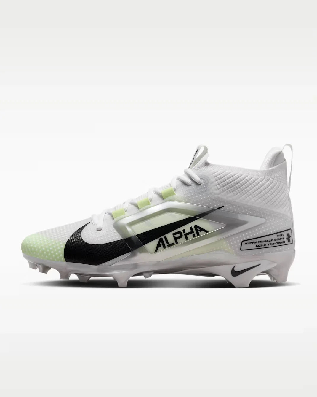 Women's Nike Alpha ace 4 Elite FD7036-100  White Football Cleats HAWK3051