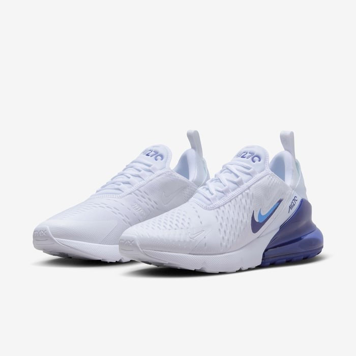 Men's Nike Air Max 270 FJ4230-100 Sneaker White Royal Blue Lifestyle Shoes