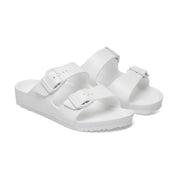 Youth Birkenstock Arizona Sandals White Waterproof Slip On Slide VER849