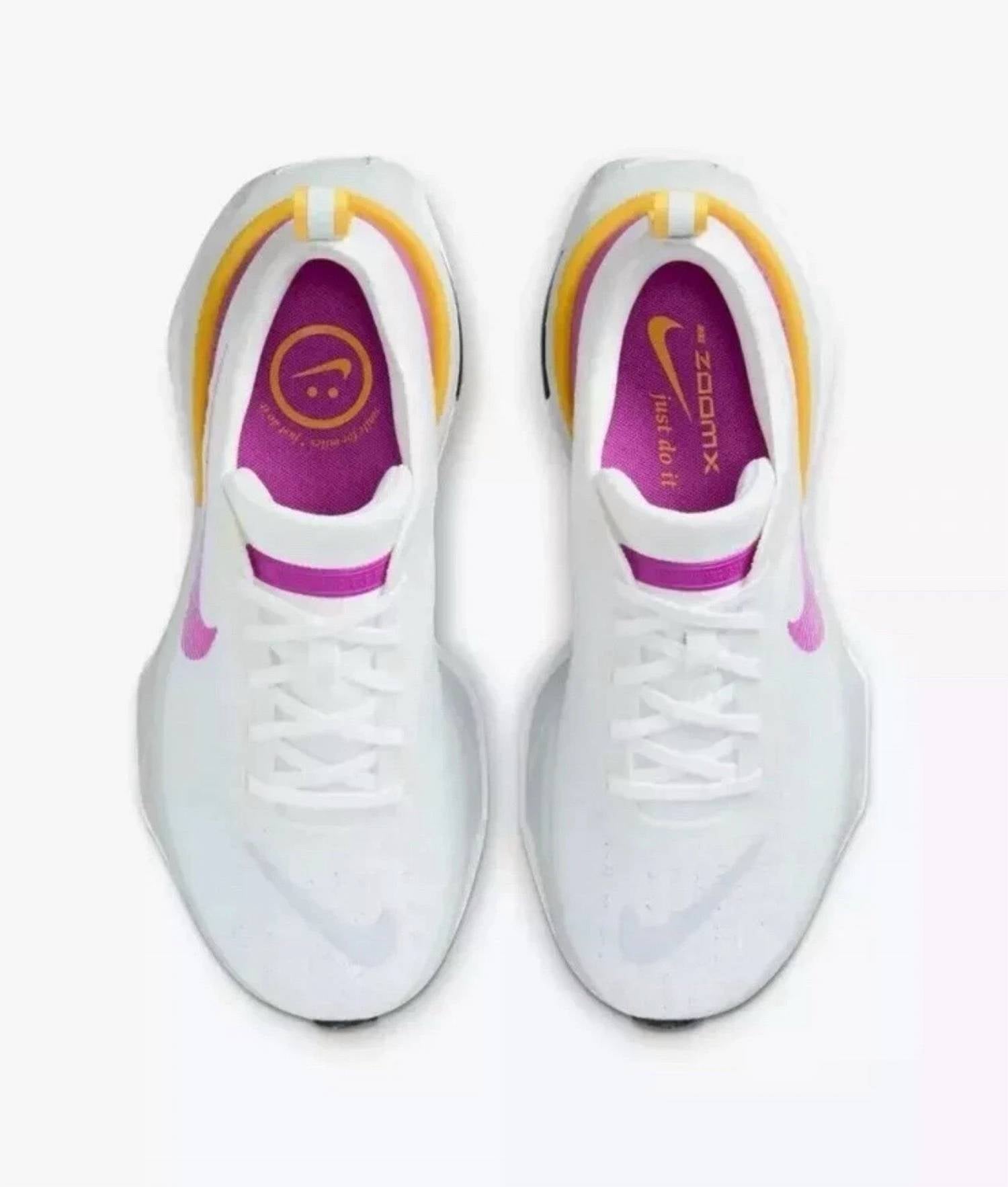 Women's Zoomx Invincible Run Flyknit 3 Shoe In White/vivid Purple