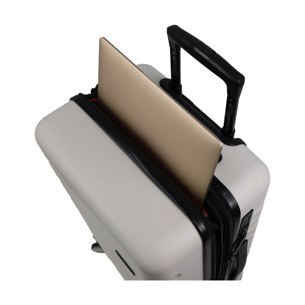 3pc Pierre Cardin 4 Wheel Hard-Shell Suitcase Travel Luggage Set Snow