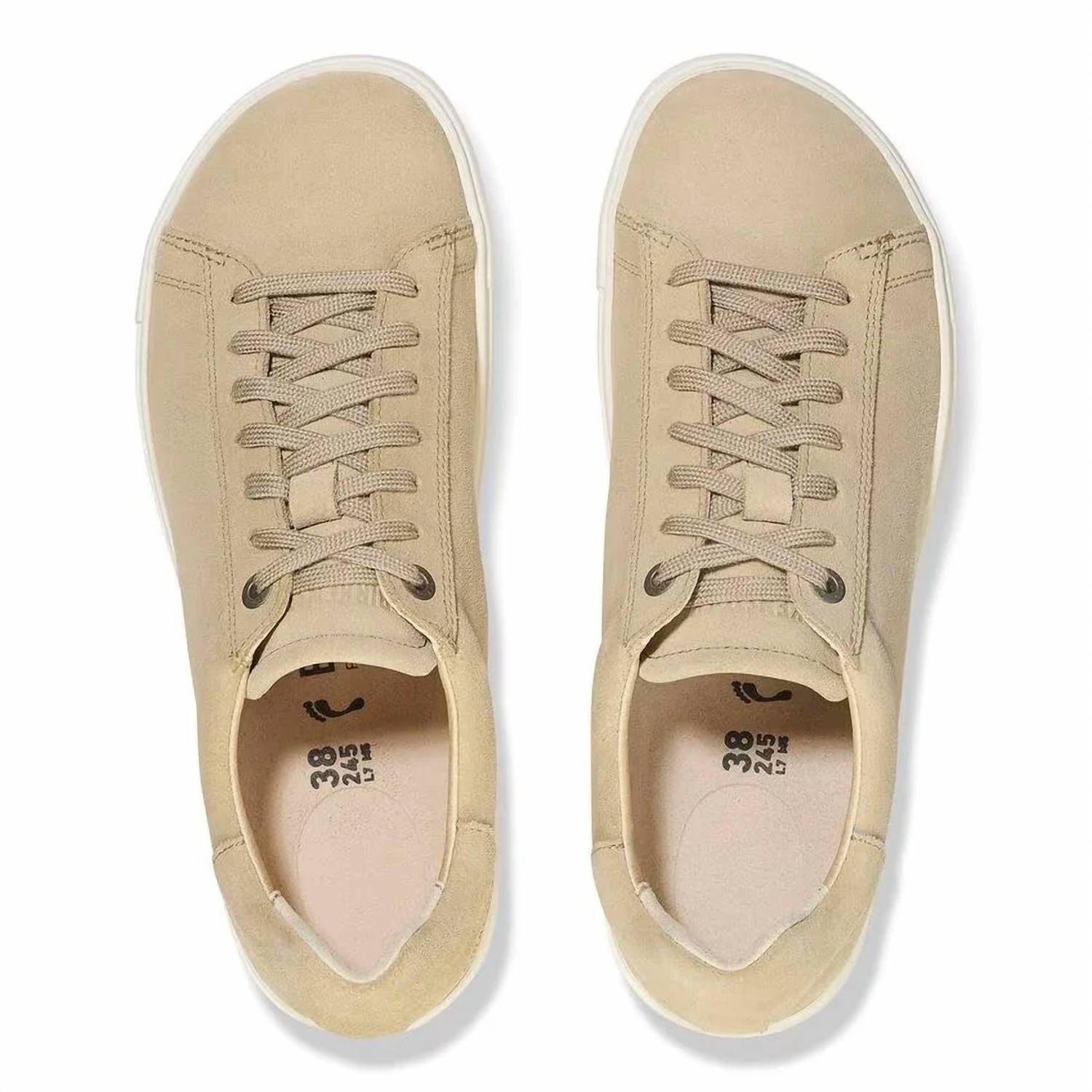 Women's Bend Low Suede Leather Sneakers In Sandcastle