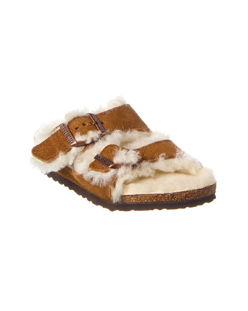 Birkenstock Arizona Narrow Suede & Shearling Sandal