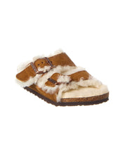 Birkenstock Arizona Narrow Suede & Shearling Sandal