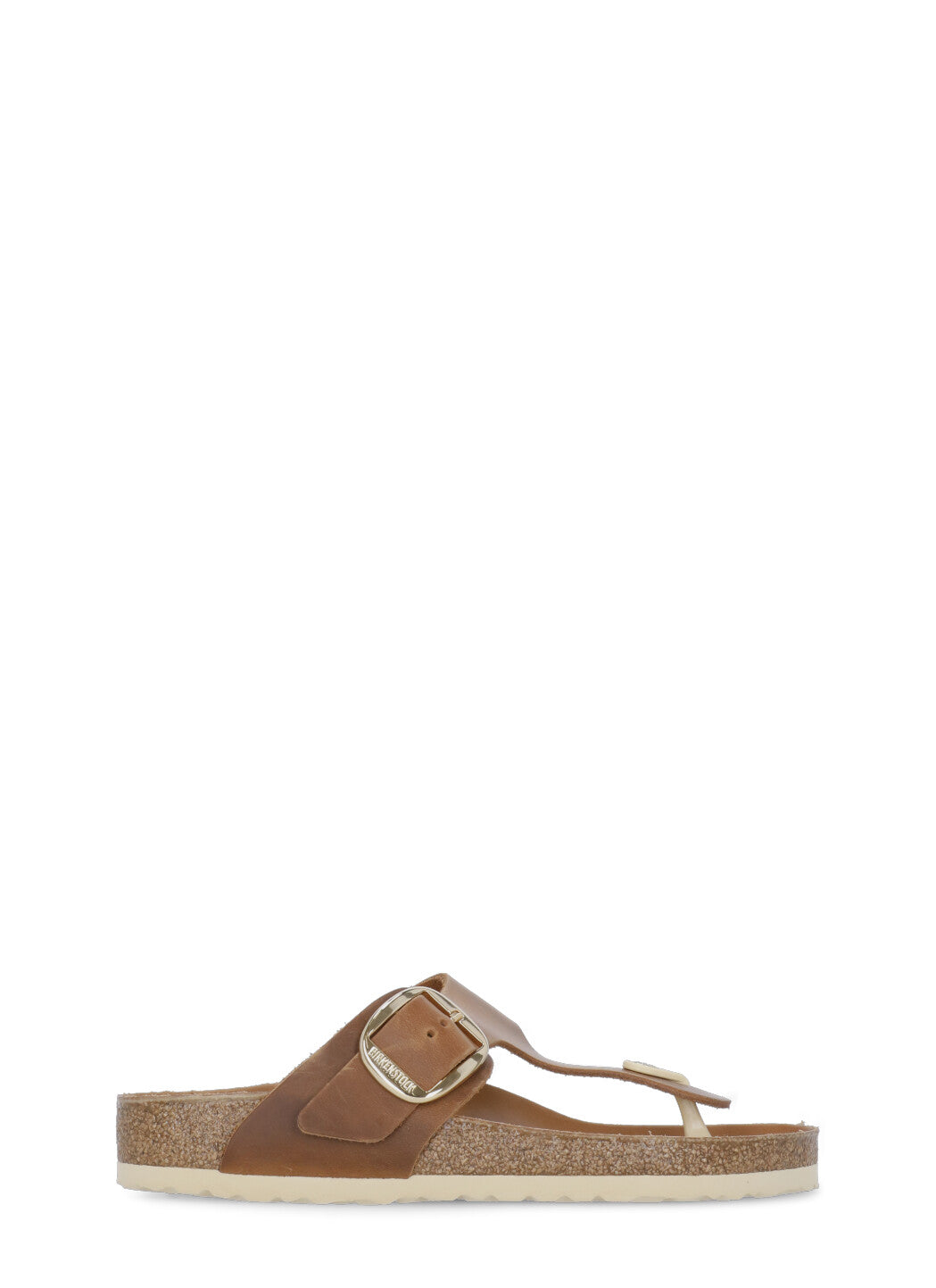 Brown Gizeh Big Buckle Sandals